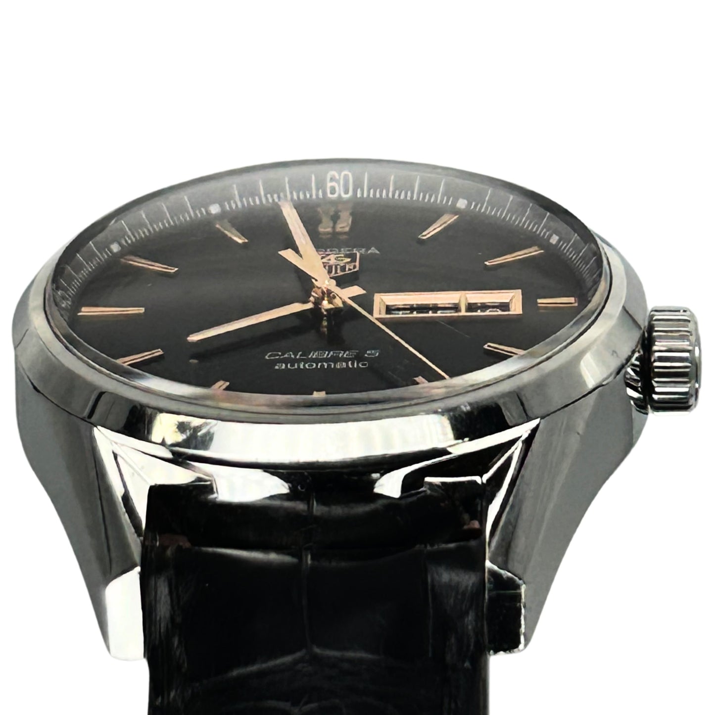 Tag Heuer Leather Calibre 5