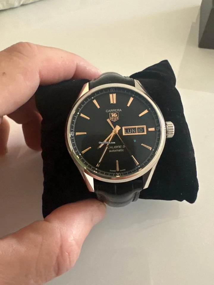 Tag Heuer Leather Calibre 5