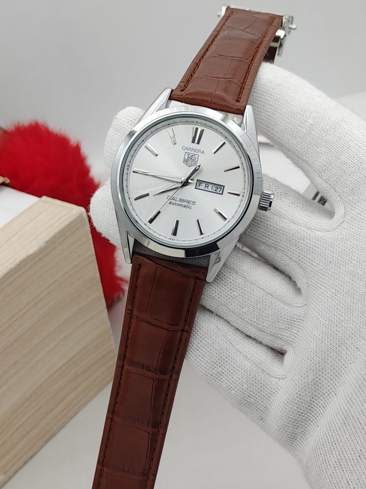 Tag Heuer Leather Calibre 5