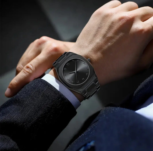 Premium Black Arabic Aura Watch