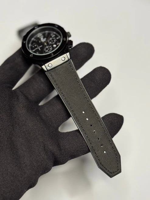 HB With Leather Strap Watch