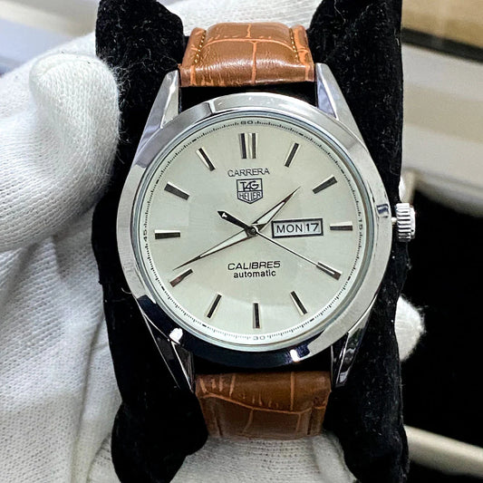 Tag Heuer Leather Calibre 5